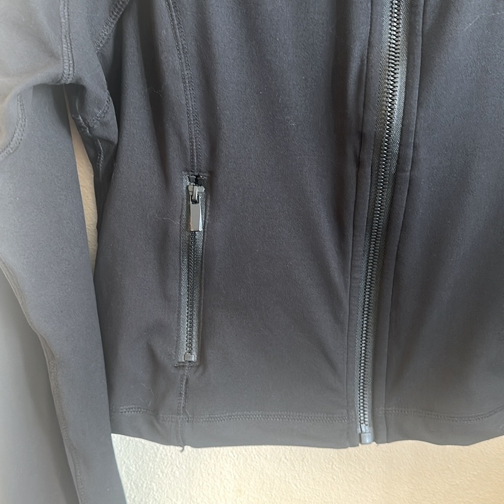 Rae Mode Zip Up Long Sleeve Jacket Black Slightly Cropped Womens Size XL - Picture 4 of 12